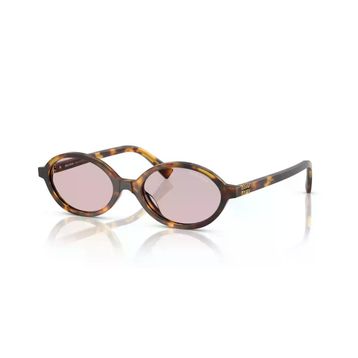 Miu Miu Regard MU 04ZS 14L4I0 50 Honey Havana-Pink Kadın Güneş Gözlüğü