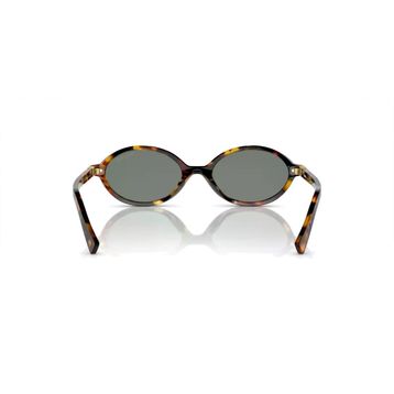 Miu Miu Regard MU 04ZS VAU04M 50 Brown Havana-Green Aynalı Kadın Güneş Gözlüğü