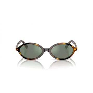 Miu Miu Regard MU 04ZS VAU04M 50 Brown Havana-Green Aynalı Kadın Güneş Gözlüğü