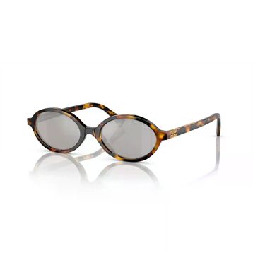 Miu Miu Regard MU 04ZS VAU07F 50 Honey Havana-Light Grey Aynalı Kadın Güneş Gözlüğü