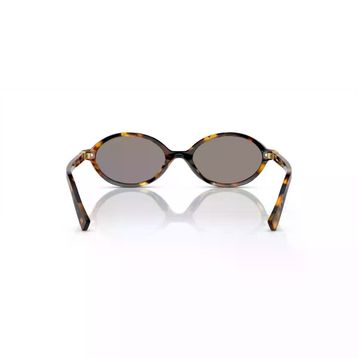 Miu Miu Regard MU 04ZS VAU07F 50 Honey Havana-Light Grey Aynalı Kadın Güneş Gözlüğü