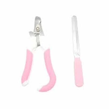 Mixpet 17x7 cm Pembe Profesyonel Törpülü Tırnak Makası