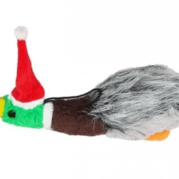 Mixpet 24x7 cm Noel Şapkalı Ördek Şekilli Köpek Peluş Oyuncak