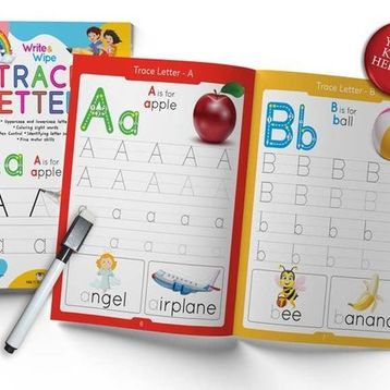 Mk Publications Write and Wipe Trace Letters