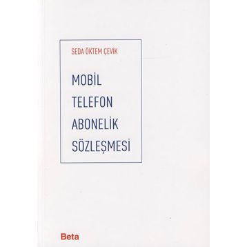 MOBIL TELEFON ABONELIK SÖZLEŞMESİ - SEDA ÖKTEM ÇEVİK