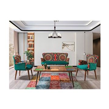 Mobilyabazari Hermes 2+1+1 Çay Seti Koltuk Takımı