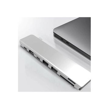 Mobitell 7in1 Type-C to PD 2xUSB Type-C HDTV SD TF Dönüştürücü Adaptör