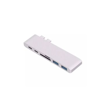 Mobitell 7in1 Type-C to PD 2xUSB Type-C HDTV SD TF Dönüştürücü Adaptör