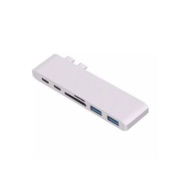 Mobitell 7in1 Type-C to PD 2xUSB Type-C HDTV SD TF Dönüştürücü Adaptör