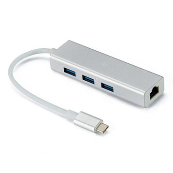 Mobitell Type-c To 3x Usb Hub Ve Gigabit Ethernet Adaptör