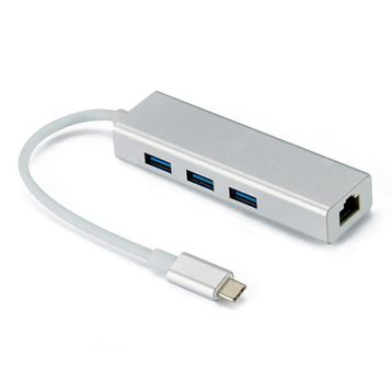 Mobitell Type-c To 3x Usb Hub Ve Gigabit Ethernet Adaptör