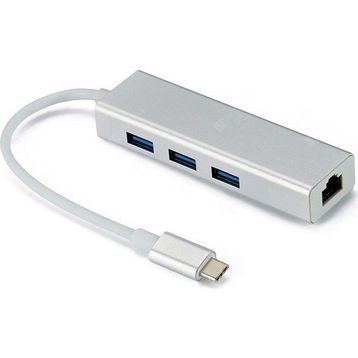 Mobitell Type-c To 3x Usb Hub Ve Gigabit Ethernet Adaptör