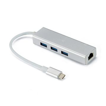 Mobitell Type-c To 3x Usb Hub Ve Gigabit Ethernet Adaptör