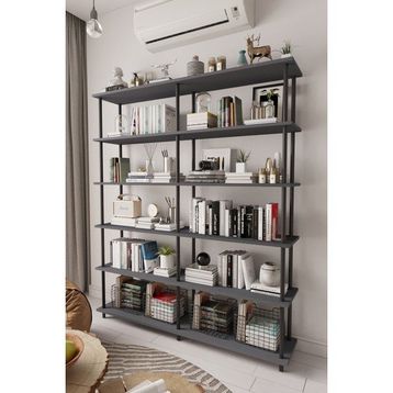 Mobitopya 150 cm Antrasit Kitaplık