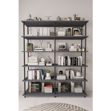 Mobitopya 150 cm Antrasit Kitaplık