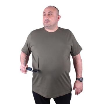 Moc Grande 11160 Büyük Beden Haki Erkek T-shirt