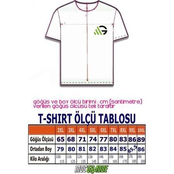 Moc Grande 11160 Büyük Beden Hardal Erkek T-shirt