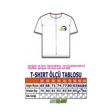 Moc Grande 11160 Büyük Beden Hardal Erkek T-shirt