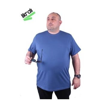 Moc Grande 11160 Büyük Beden İndigo Erkek T-shirt