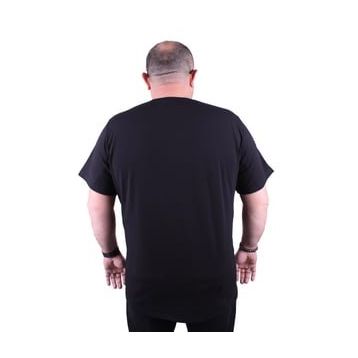 Moc Grande 11160 Büyük Beden Siyah Erkek T-shirt
