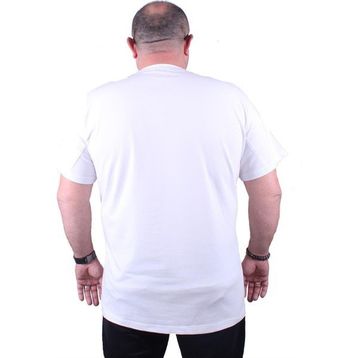 Moc Grande 11170 Büyük Beden Beyaz Erkek T-shirt