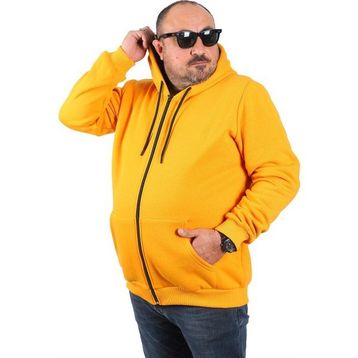 Moc Grande 11701 Hardal 3 İp Kapüşonlu Erkek Sweatshirt