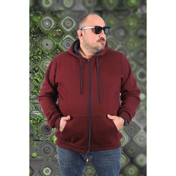 Moc Grande 11701 Hardal 3 İp Kapüşonlu Erkek Sweatshirt