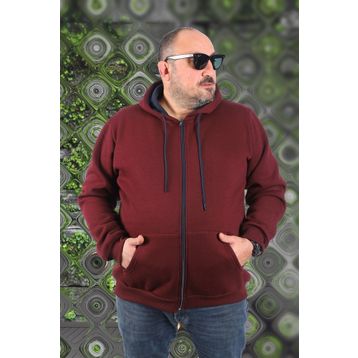 Moc Grande 11701 Hardal 3 İp Kapüşonlu Erkek Sweatshirt