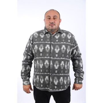 Moc Grande 22212 Yeşil MC Three Rug Print Oduncu Erkek Gömlek