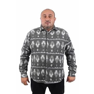 Moc Grande 22212 Yeşil MC Three Rug Print Oduncu Erkek Gömlek