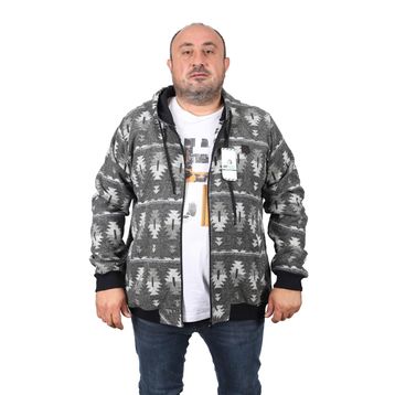 Moc Grande 22221 Haki Original Oduncu Kapüşonlu Erkek Sweatshirt