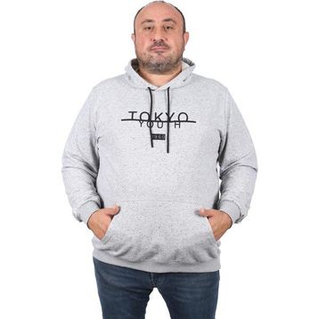Moc Grande 22702 Gri Tokyo Büyük Beden Erkek Sweatshirt
