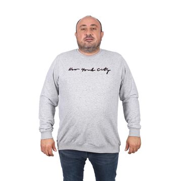 Moc Grande 22704 Gri New York City Erkek Sweatshirt