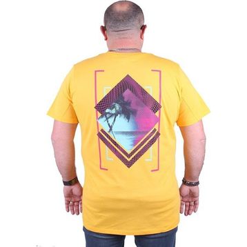 Moc Grande 23103 İsland Büyük Beden Sarı Erkek T-shirt
