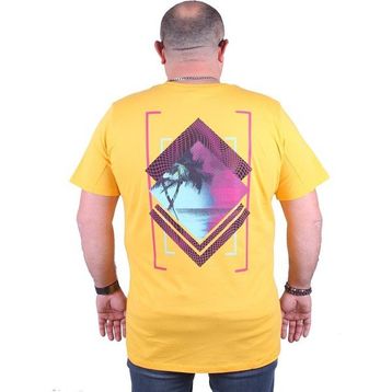 Moc Grande 23103 İsland Büyük Beden Sarı Erkek T-shirt