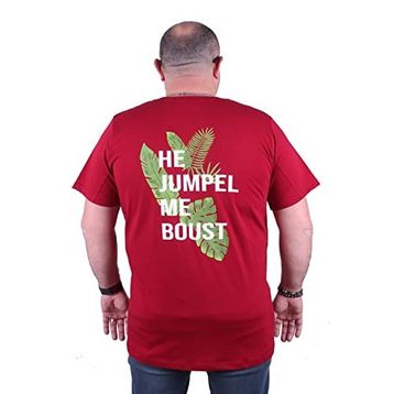 Moc Grande 23109 Jumpel Büyük Beden Bordo Erkek T-shirt