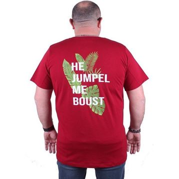 Moc Grande 23109 Jumpel Büyük Beden Bordo Erkek T-shirt
