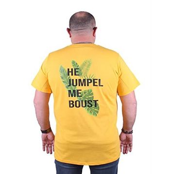 Moc Grande 23109 Jumpel Büyük Beden Sarı Erkek T-shirt