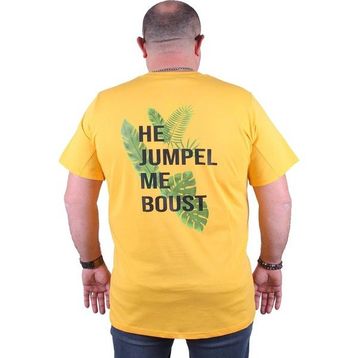 Moc Grande 23109 Jumpel Büyük Beden Sarı Erkek T-shirt