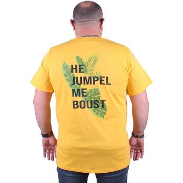 Moc Grande 23109 Jumpel Büyük Beden Sarı Erkek T-shirt