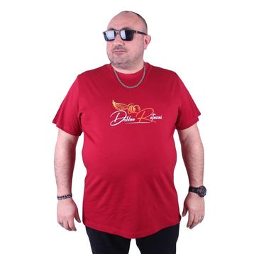 Moc Grande 23112 Wings Büyük Beden Bordo Erkek T-shirt