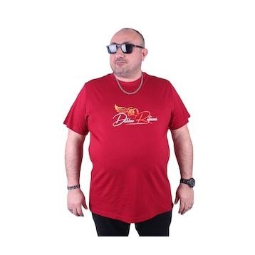 Moc Grande 23112 Wings Büyük Beden Bordo Erkek T-shirt