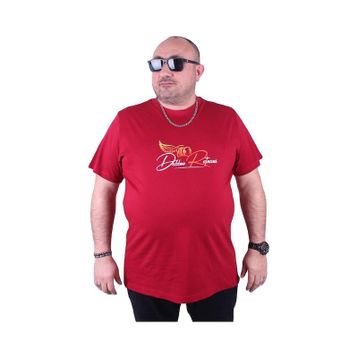 Moc Grande 23112 Wings Büyük Beden Bordo Erkek T-shirt