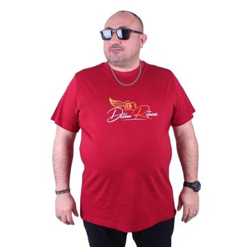 Moc Grande 23112 Wings Büyük Beden Bordo Erkek T-shirt