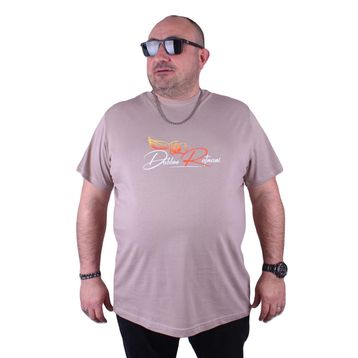 Moc Grande 23112 Wings Büyük Beden Toprak Erkek T-shirt