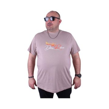 Moc Grande 23112 Wings Büyük Beden Toprak Erkek T-shirt