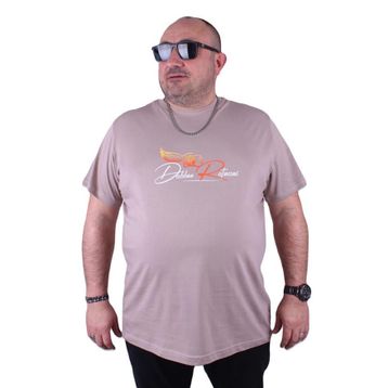 Moc Grande 23112 Wings Büyük Beden Toprak Erkek T-shirt