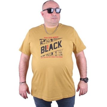 Moc Grande 23127 Black Büyük Beden Limon Erkek T-shirt