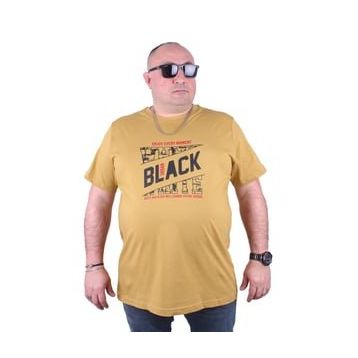 Moc Grande 23127 Black Büyük Beden Limon Erkek T-shirt