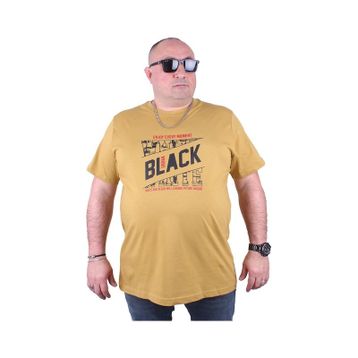 Moc Grande 23127 Black Büyük Beden Limon Erkek T-shirt